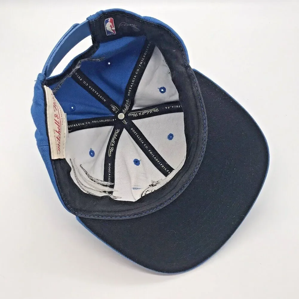 Mitchell & Ness Orlando Magic NBA Ball Cap Snapback Embroidered 3D Logo Blue Hat